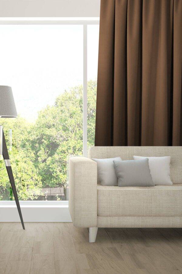 Verdunkelungsvorhang NUIT Fischbacher 1819 Dunkelbraun [997]