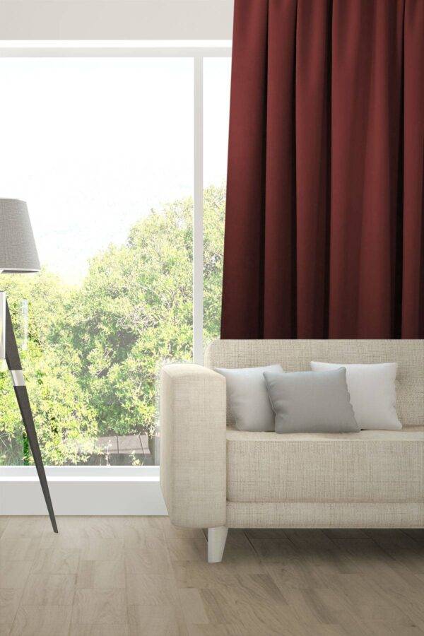 Verdunkelungsvorhang NUIT Fischbacher 1819 Dunkelrot [942]