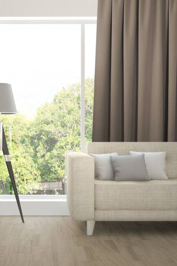 Verdunkelungsvorhang NUIT Fischbacher 1819 Kühles Mittelbraun [935]