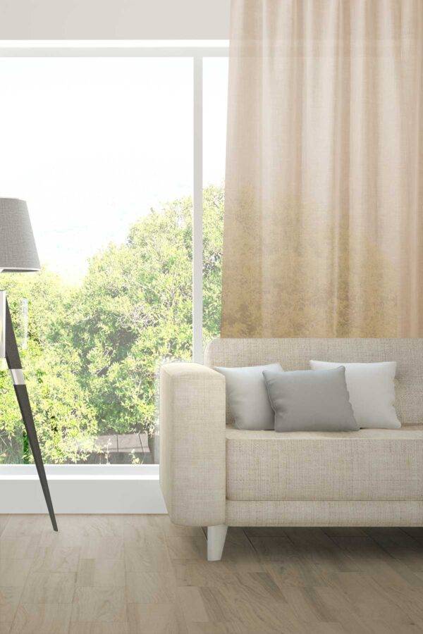 ALSARA Leinen-Massvorhang Fischbacher Beige [637]