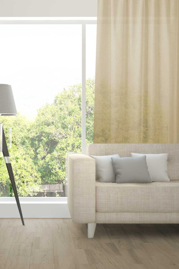 ALSARA Leinen-Massvorhang Fischbacher Champagner [603]