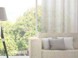 ALSARA Leinen-Massvorhang Fischbacher Weiss [600]