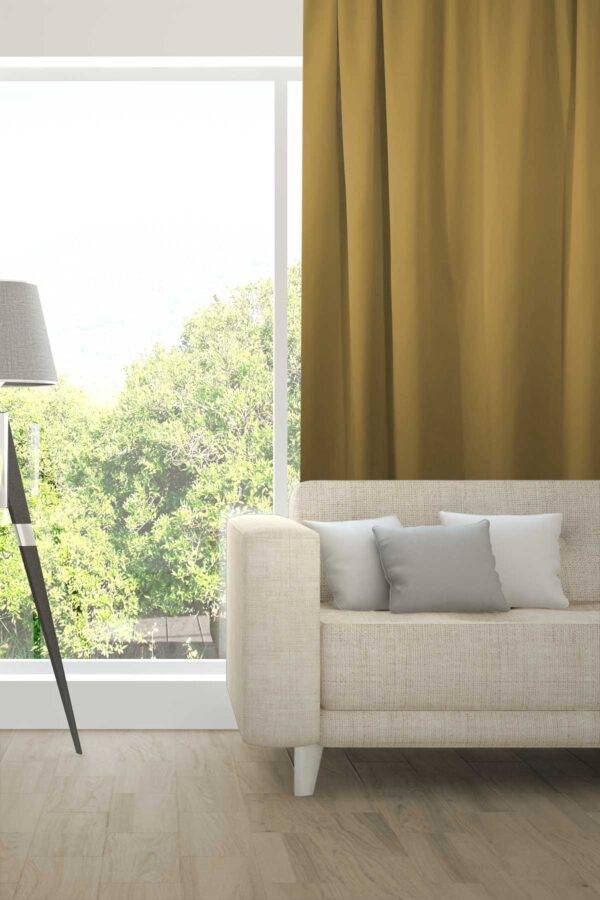 Nachtvorhang ATOMIC Fischbacher 1819 Gold dunkel [123]