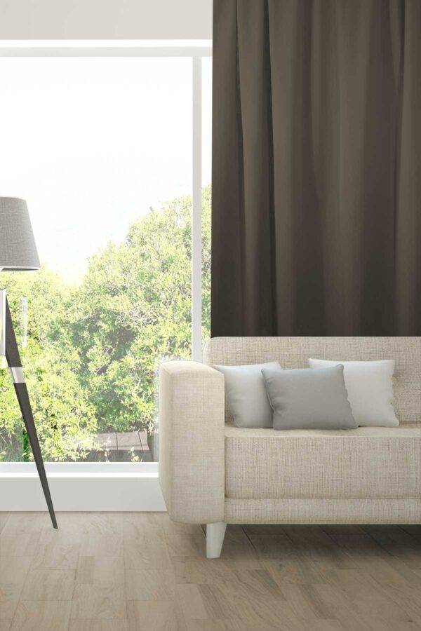 Nachtvorhang ATOMIC Fischbacher 1819 Graubraun [114]