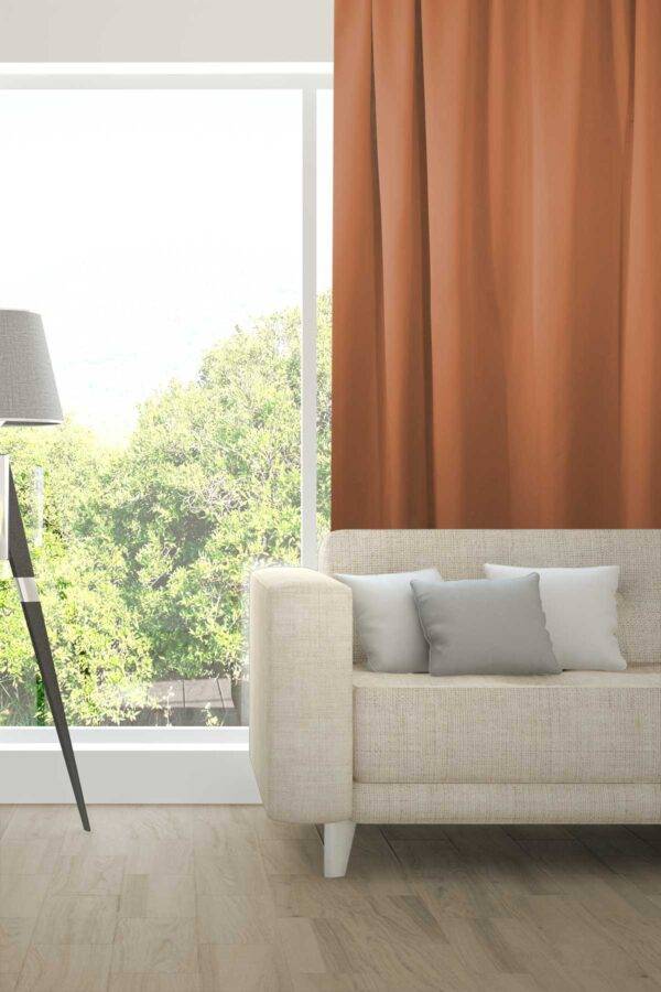 Nachtvorhang ATOMIC Fischbacher 1819 Terracotta [133]