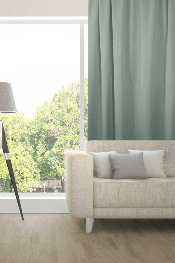 Nachtvorhang ATOMIC Fischbacher 1819 Türkisgrau [109]