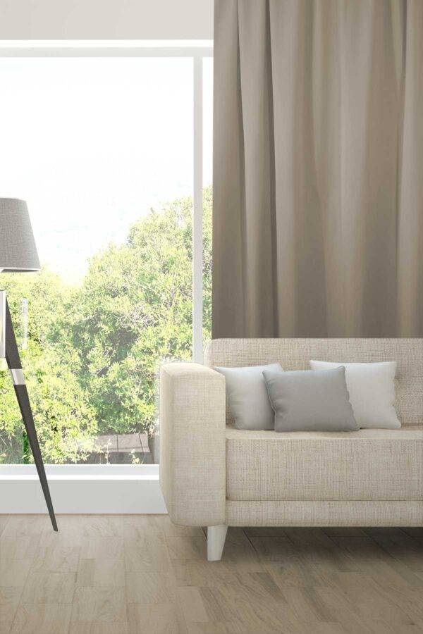 Nachtvorhang ATOMIC Fischbacher 1819 Warmes Grau [115]