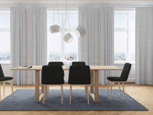 Vorhang Esszimmer kvadrat High Above hellgrau