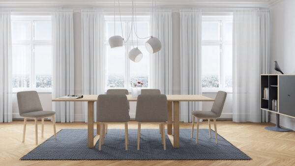 Tagvorhang nach Mass weiss Trace kvadrat Tagvorhang nach Mass weiss Trace kvadrat