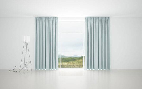 Vorhang nach Mass Dawn 2 kvadrat mintgrün im Wohnzimmer