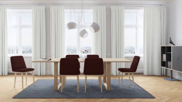 Vorhang nach Mass kvadrat Benit Esszimmer