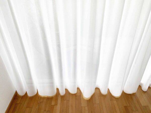 Tagesvorhang Antibakteriell OPTIMA Wellen Ansicht vorne weiss