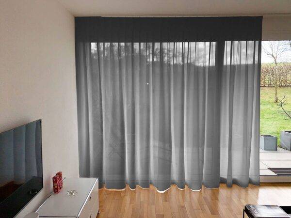 Transparenter Tagvorhang OPTIMA nach Mass Grau