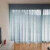 Transparenter Tagvorhang OPTIMA nach Mass Pastellblau