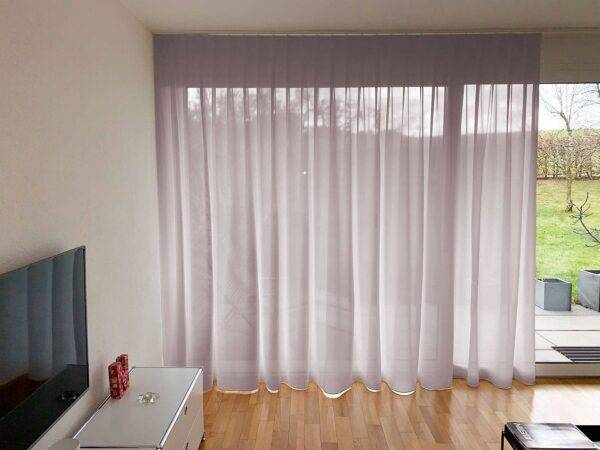 Transparenter Tagvorhang OPTIMA nach Mass Rosébeige