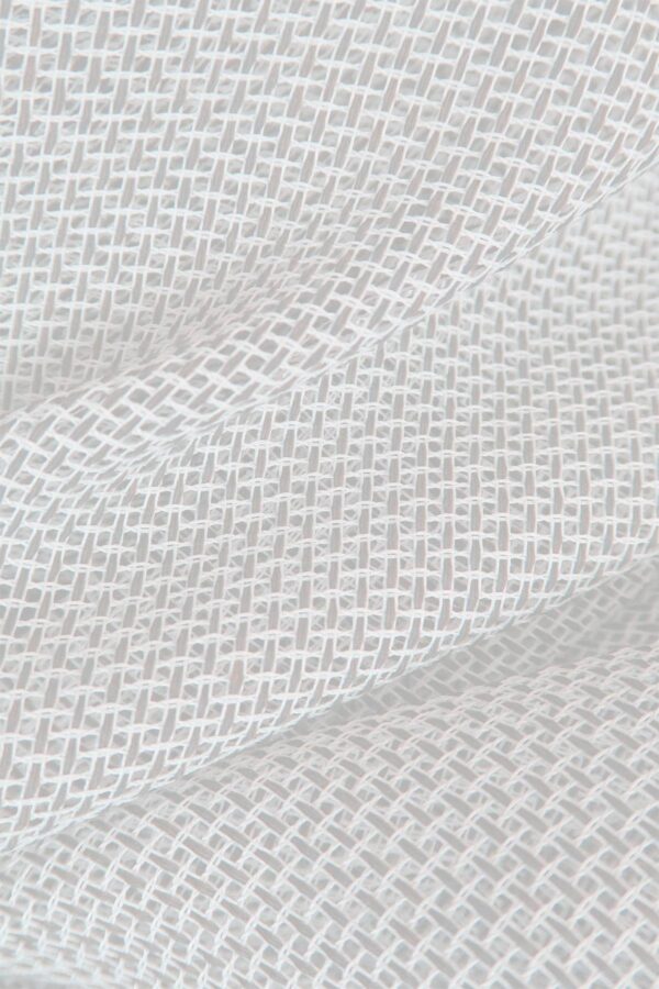 Tagesvorhang REPEAT Stoffmuster Weiss [0001]