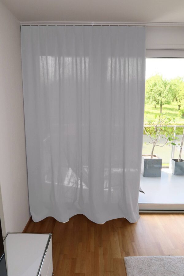 Massvorhang SOHO Leinenstruktur Grau [305]