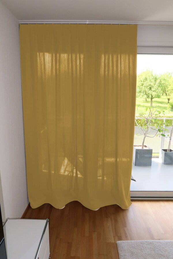 Massvorhang SOHO Leinenstruktur Perlgold [304]