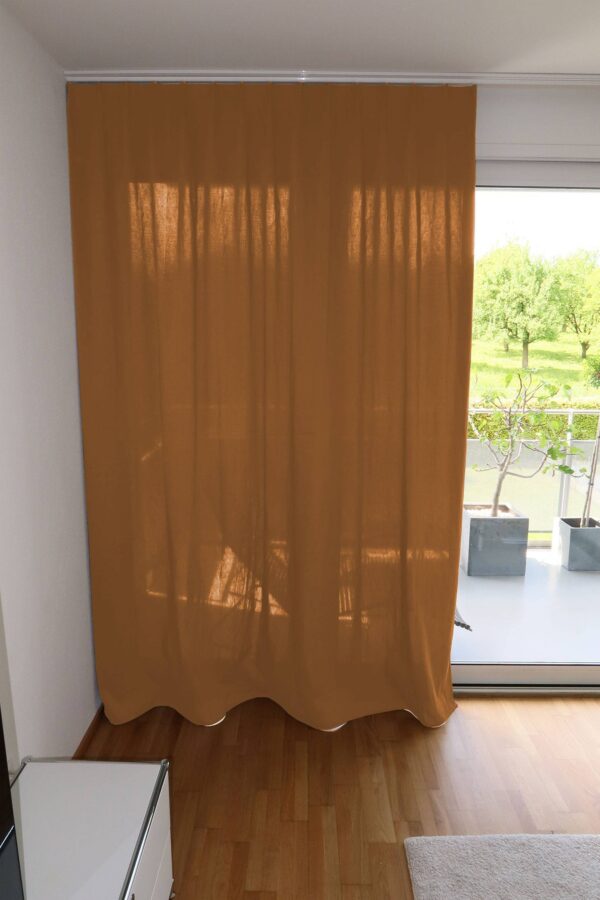 Massvorhang SOHO Leinenstruktur Perlkupfer [302]