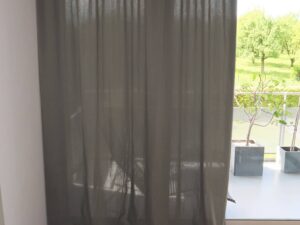 Massvorhang SOHO Leinenstruktur Quarzgrau [315]