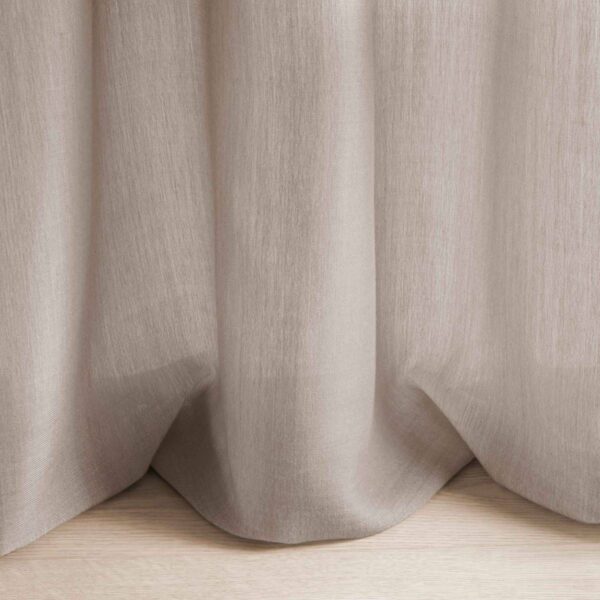 Tagesvorhang TANA von Fischbacher 1819 - Stoffmuster Hellbraun [117]