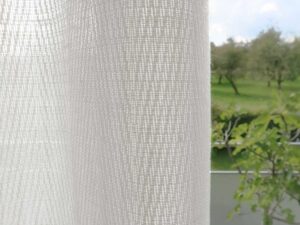 Tagesvorhang ALFONSO Abschluss Rechts Weiss [600]