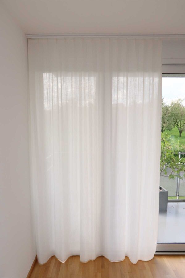 Tagesvorhang ALFONSO geschlossener Vorhang Weiss [600]