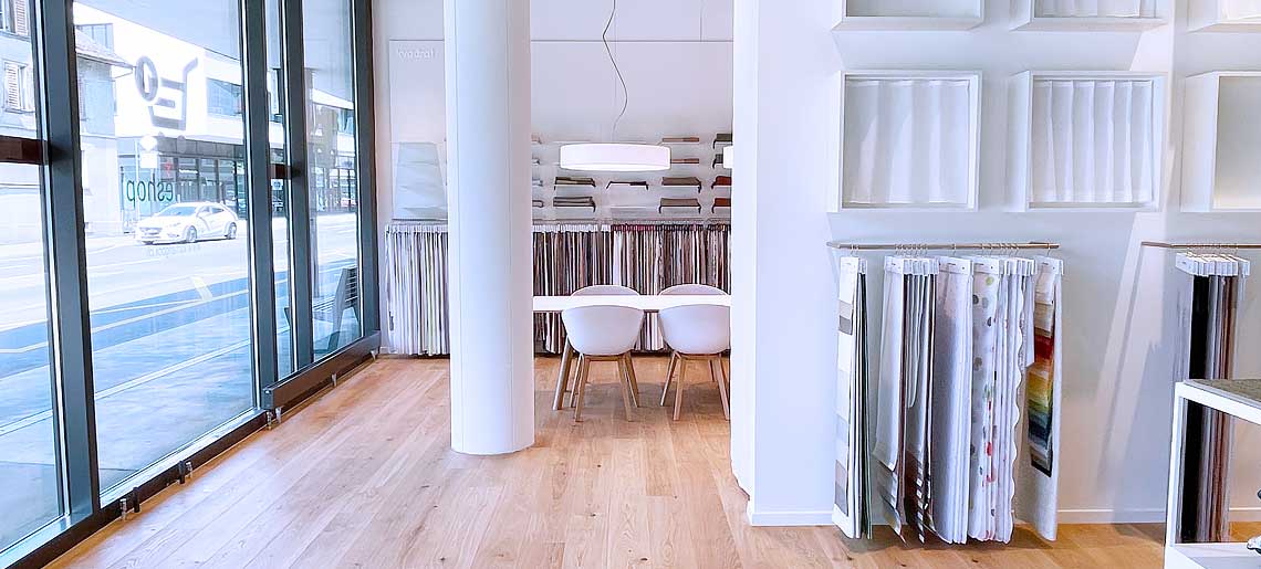 Vorhangmanufaktur Showroom Baar: Professionelle Vorhang-Beratung